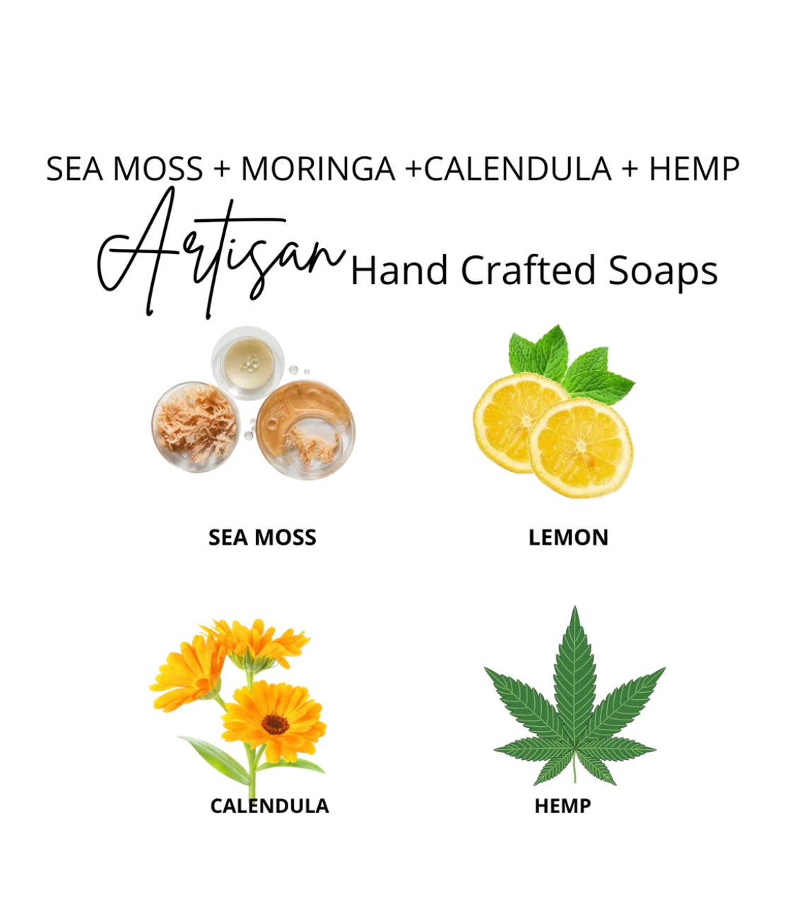 AHURA Sea Moss + Moringa Soap